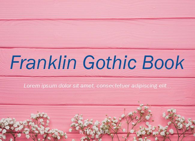 Franklin Gothic Book example